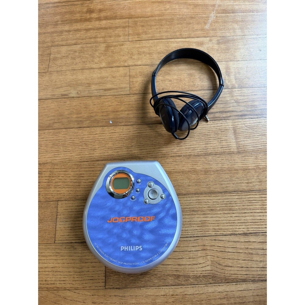 Philips Jogproof Portable CD Player AX3211/17  Tested & Working!! 90s Great Cond